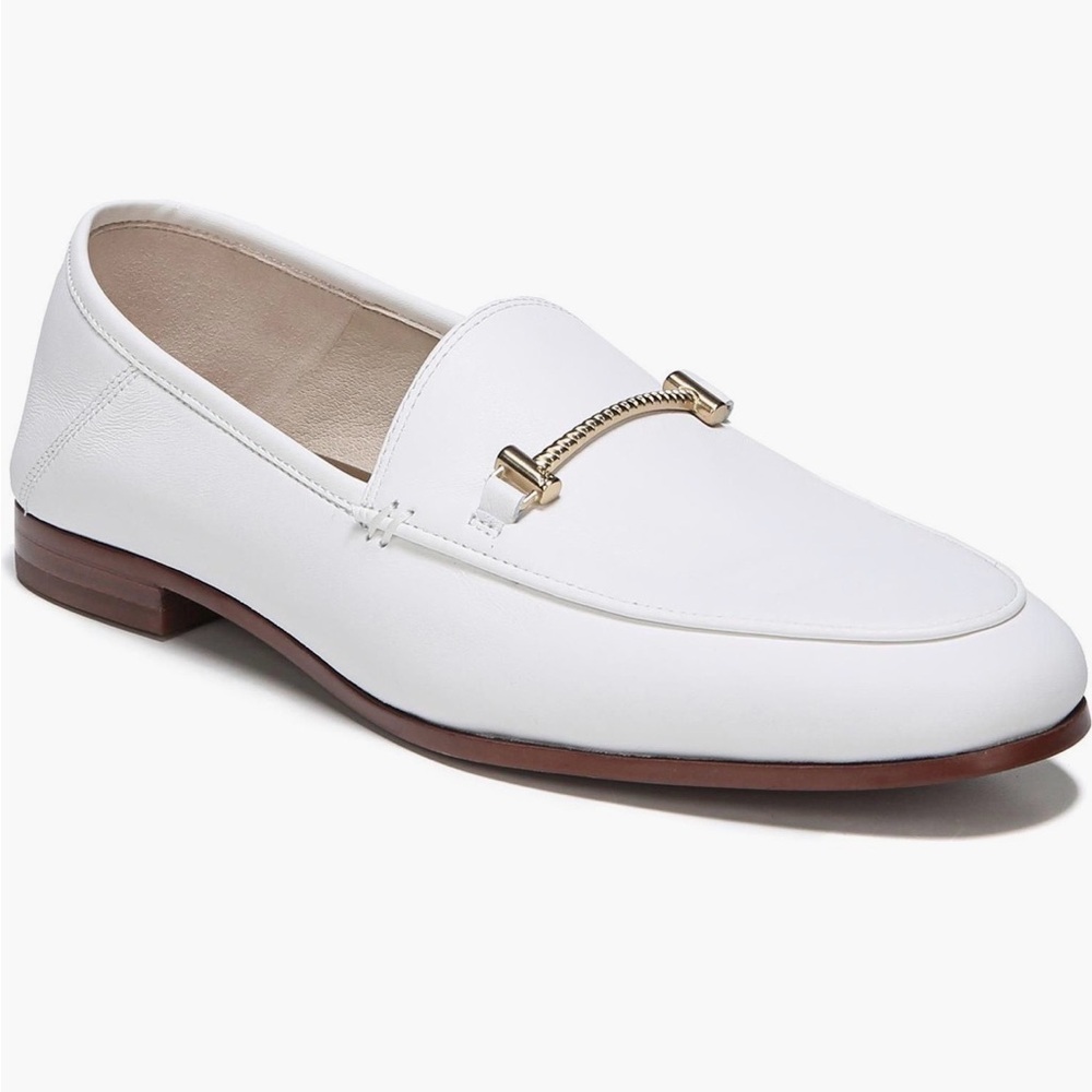 Sam Edelman White Lior Loafers